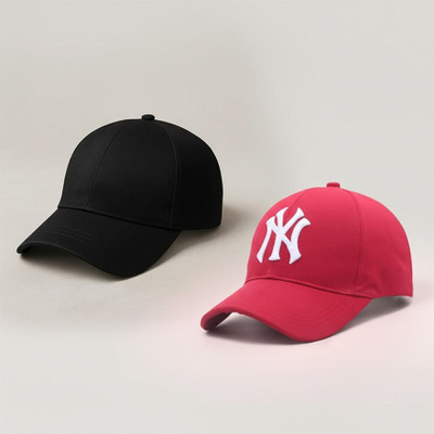 blutech Embroidered, Self Design, Solid Sports/Regular Cap Cap(Pack of 2)