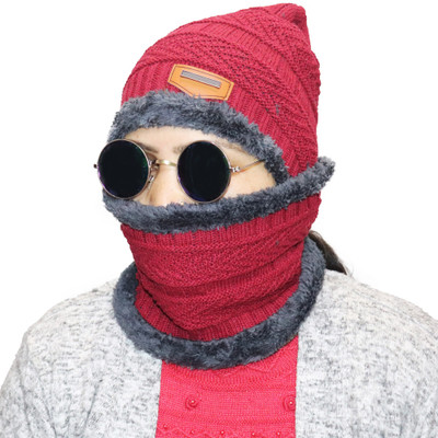 Aseenaa Woven Beanie Cap(Pack of 2)