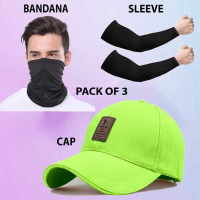 ALAMOS Solid Sports/Regular Cap Cap(Pack of 3)