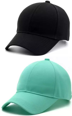FAS Solid Sports/Regular Cap Cap(Pack of 2)