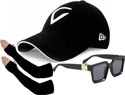 CLASSYMESSI Solid, Self Design Sports/Regular Cap Cap(Pack of 3)