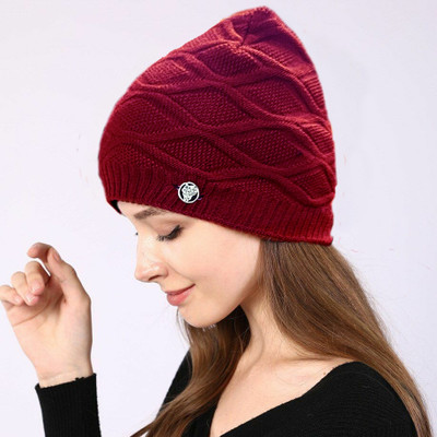 COOL INDIANS Self Design, Solid Beanie Cap