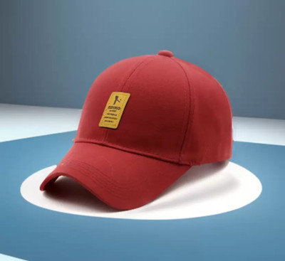 VIRAT Applique, Self Design, Solid Sports/Regular Cap Cap