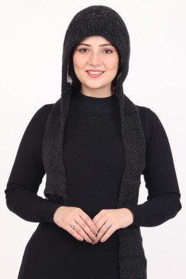 trendbite Self Design Beanie Cap