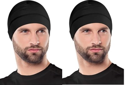 Alipzone Solid Skull Cap Cap(Pack of 2)