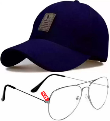 Rozti Self Design, Solid Sports/Regular Cap Cap(Pack of 2)