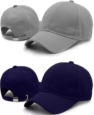 BLUCAPS Solid Sports/Regular Cap Cap(Pack of 2)