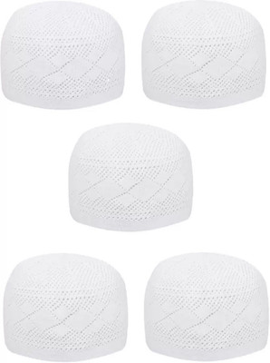 Minar Solid Prayer Cap Cap(Pack of 5)