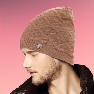 COOL INDIANS Self Design, Solid Beanie Cap