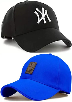 ILLARION Printed, Self Design, Solid Sports/Regular Cap Cap(Pack of 2)