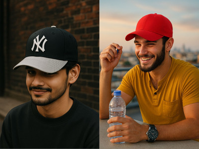 blutech Solid, Self Design, Embroidered Sports/Regular Cap Cap(Pack of 2)
