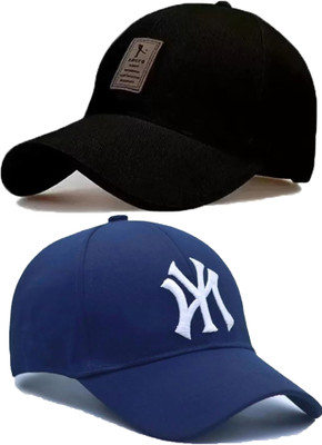 selloria Solid, Self Design, Embroidered Sports/Regular Cap Cap(Pack of 2)