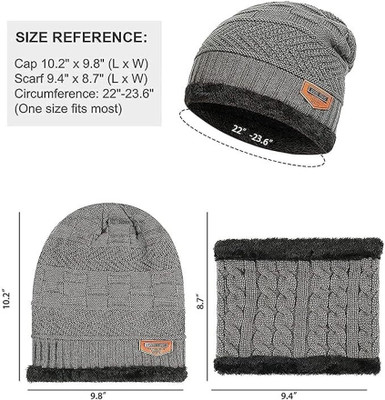 Amience Woven, Solid, Self Design Monkey Cap Cap