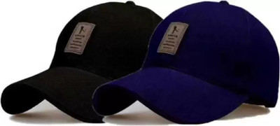 NFYGAA Self Design, Solid Sports/Regular Cap Cap(Pack of 2)