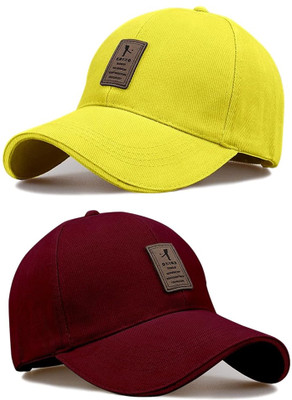 CLASSYMESSI Solid Sports/Regular Cap Cap(Pack of 2)