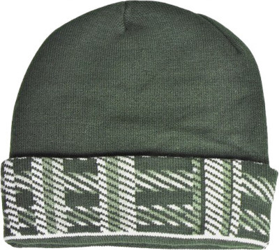 Lowercase Checkered Beanie Cap