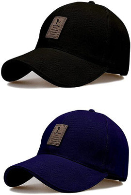 Hench Self Design Sports/Regular Cap Cap(Pack of 2)