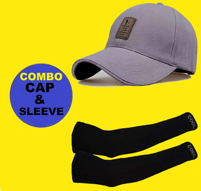FD FLORIDA Solid, Self Design Sports/Regular Cap Cap(Pack of 2)