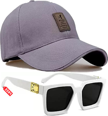 Florida Solid, Self Design Sports/Regular Cap Cap(Pack of 2)