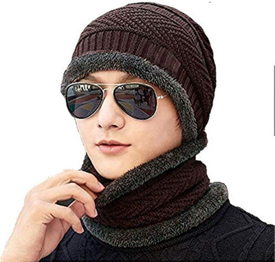 TURBOMAX Solid Beanie Cap(Pack of 2)