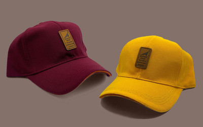 AngaarLook Printed, Self Design, Solid Sports/Regular Cap Cap(Pack of 2)