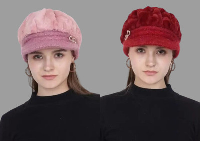 GLAMHOOD Solid Visor Cap Cap(Pack of 2)