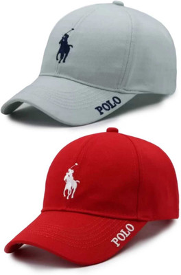 Polo store Embroidered Snapback Cap Cap(Pack of 2)
