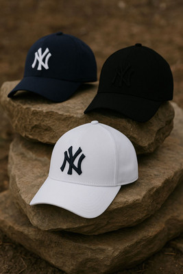 selloria Embroidered, Self Design, Solid Sports/Regular Cap Cap(Pack of 3)