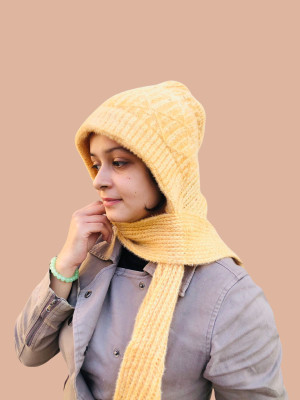 HPLUS Self Design Monkey Cap Cap