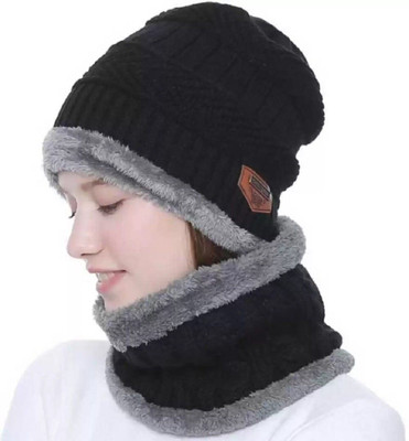 GOOD FRIENDS Woven Beanie Cap(Pack of 2)