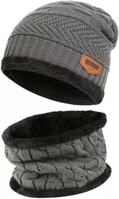 NKL Woven Beanie Cap(Pack of 2)