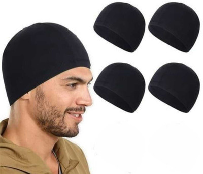 Maa Hosiery Solid Skull Cap Cap(Pack of 4)