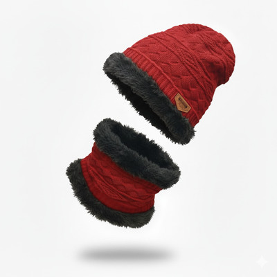 CORAL INDIA Striped Beanie Cap