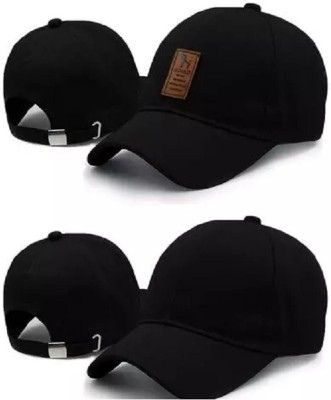 Atabz Solid Sports/Regular Cap Cap(Pack of 2)