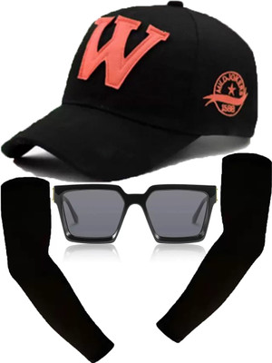 CLASSYMESSI Solid, Self Design, Embroidered Sports/Regular Cap Cap(Pack of 3)