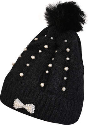 SFAB Embellished, Self Design Beanie Cap