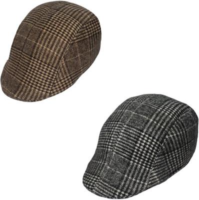Classic Checkered Sports/Regular Cap Cap(Pack of 2)
