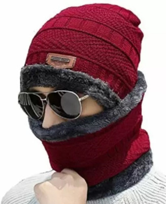 ELECTRIBLES Self Design Beanie Cap