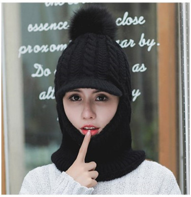 TRICKEY SHOPPER Self Design Beanie Cap