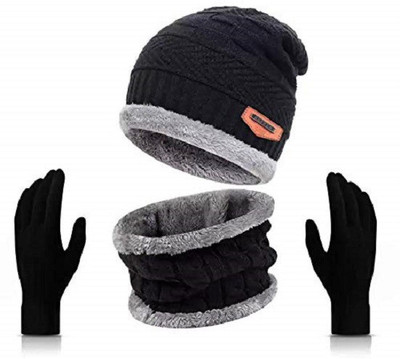 KRAZO FASHION Beanie Cap(Pack of 3)