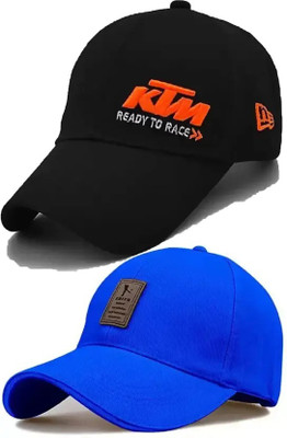 cap world Embroidered, Self Design, Solid Sports/Regular Cap Cap(Pack of 2)