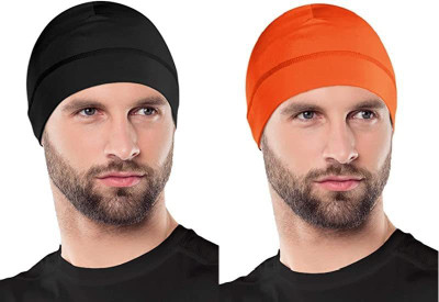 PAROPKAR Solid Skull Cap Cap(Pack of 2)