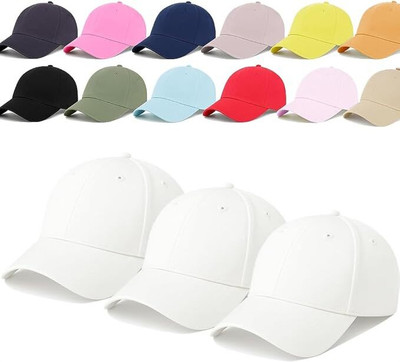 Dcmr Self Design, Solid Sports/Regular Cap Cap(Pack of 3)