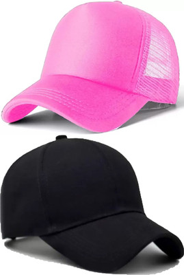 FD FLORIDA Solid, Self Design Sports/Regular Cap Cap(Pack of 2)