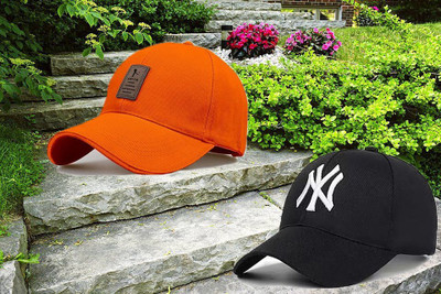 blutech Solid, Self Design, Embroidered Sports/Regular Cap Cap(Pack of 2)