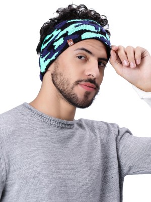 Intelligent Mens Army Pattern Earwarmer Headband (Blue) Head Band(Blue)