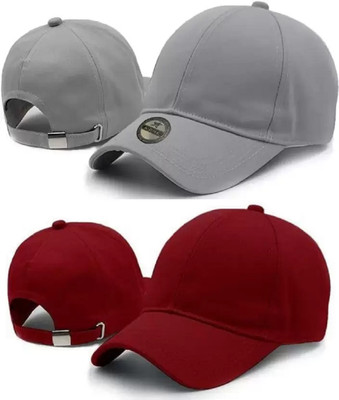 BLUCAPS Solid Sports/Regular Cap Cap(Pack of 2)