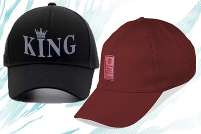 CLASSYMESSI Self Design Sports/Regular Cap Cap(Pack of 2)