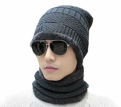 Arvind Striped Beanie Cap