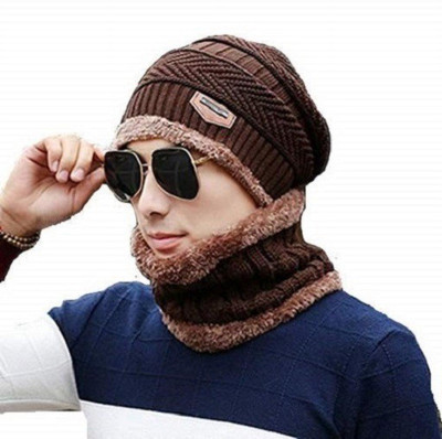 ghanim Solid Beanie Cap(Pack of 4)